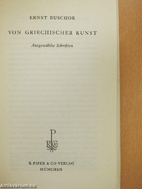 Von griechischer Kunst