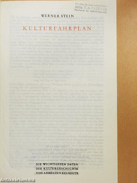 Kulturfahrplan