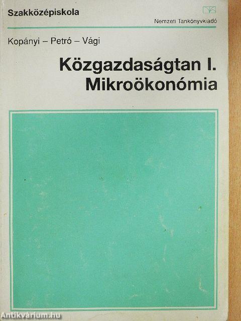 Közgazdaságtan I.