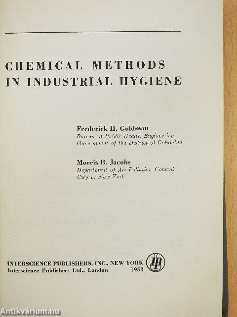Chemical Methods in Industrial Hygiene