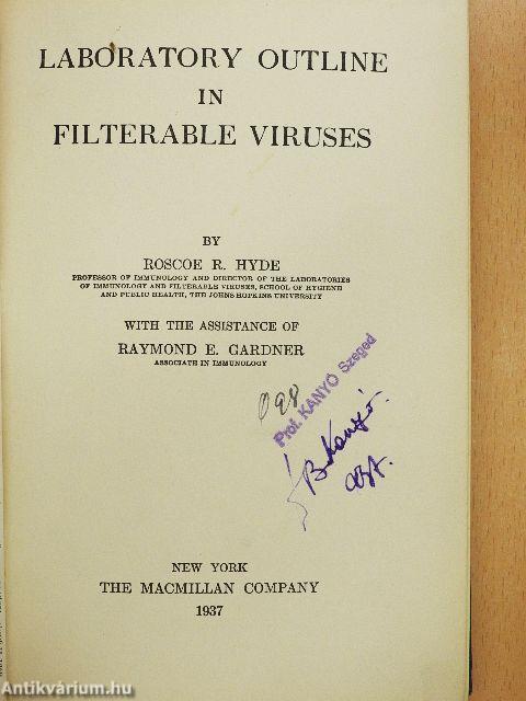 Laboratory Outline in Filterable Viruses