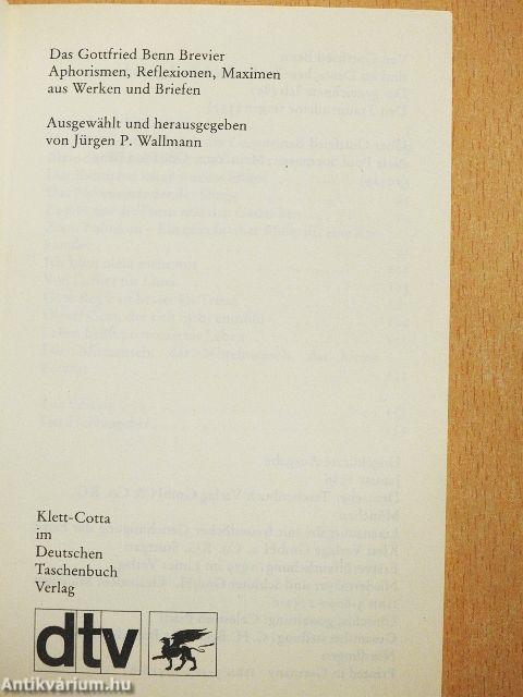 Das Gottfried Benn Brevier