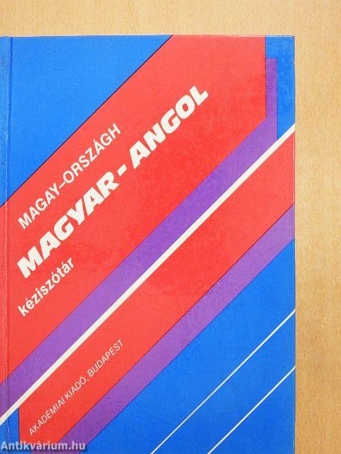 Magyar-angol kéziszótár
