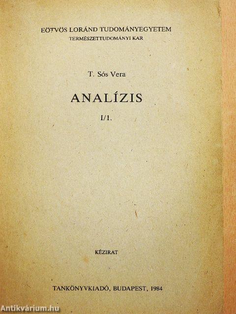 Analízis I/1.