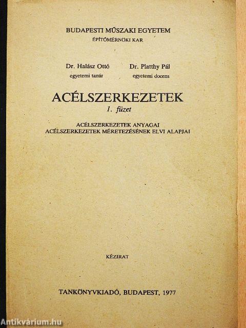 Acélszerkezetek 1.