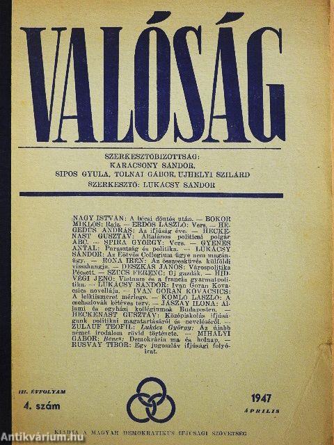 Valóság 1947. április