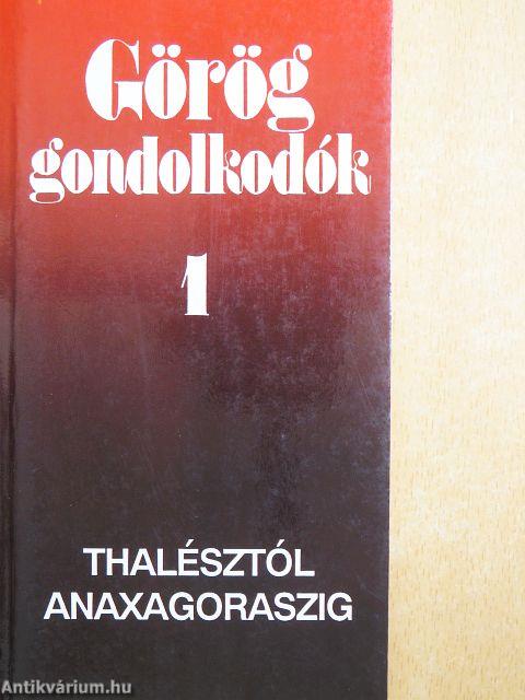 Görög gondolkodók 1-2.