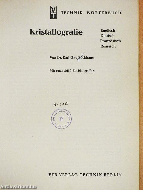 Kristallografie