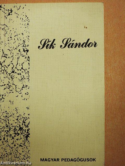 Sík Sándor a pedagógus