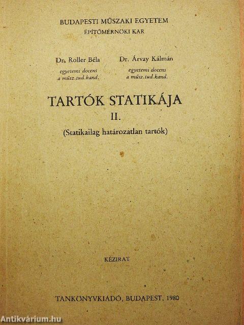 Tartók statikája II.
