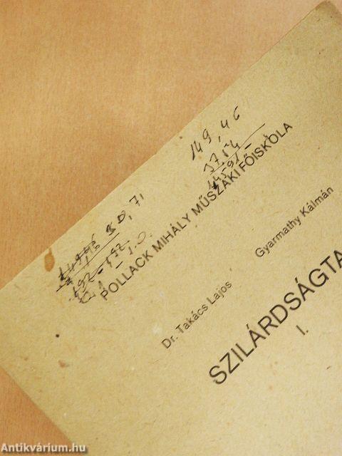 Szilárdságtan I.
