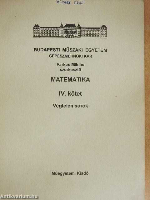 Matematika IV.