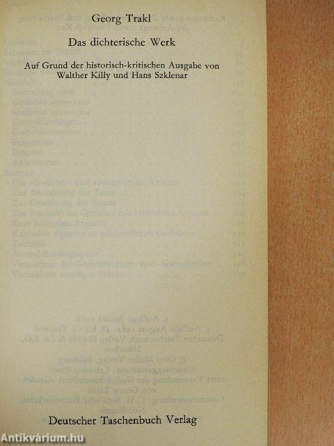 Das dichterische Werk