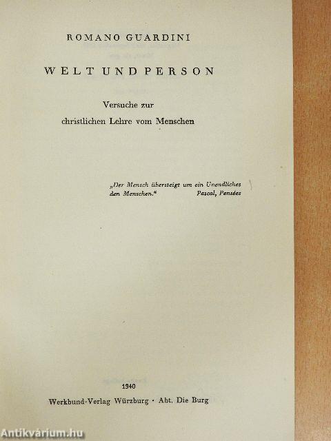 Welt und Person