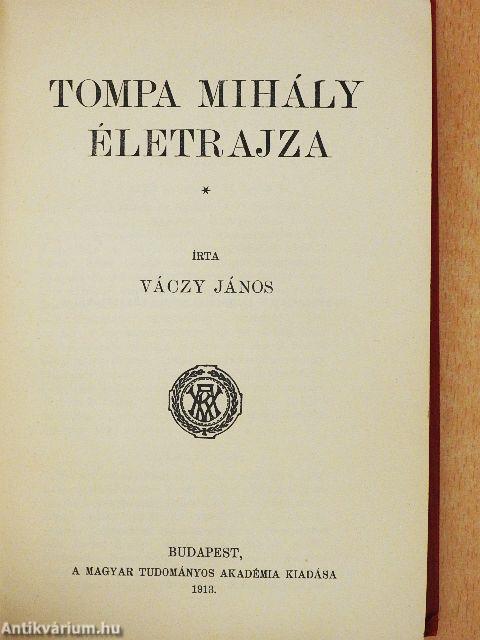 Tompa Mihály életrajza