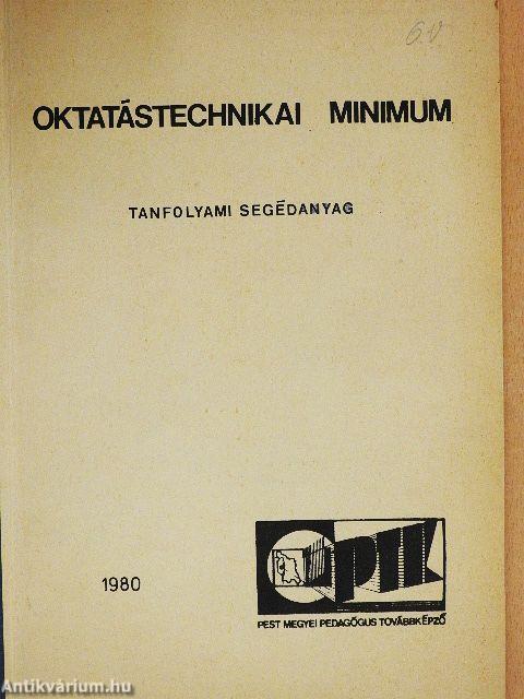 Oktatástechnikai minimum