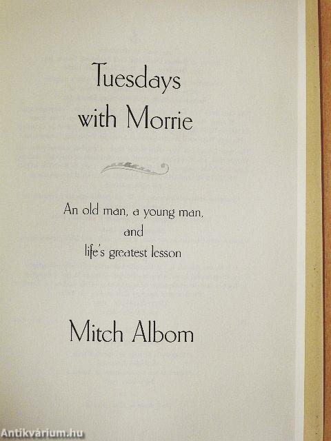 Tuesdays with Morrie