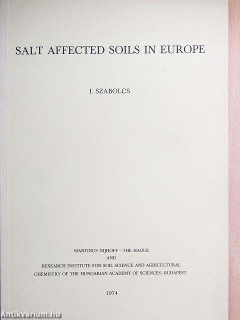 Salt Affected Soils in Europe