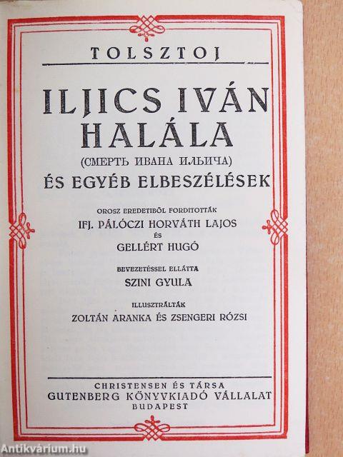 Iljics Iván halála és egyéb elbeszélések
