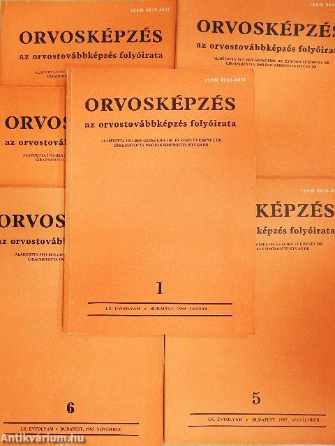 Orvosképzés 1985. január-december