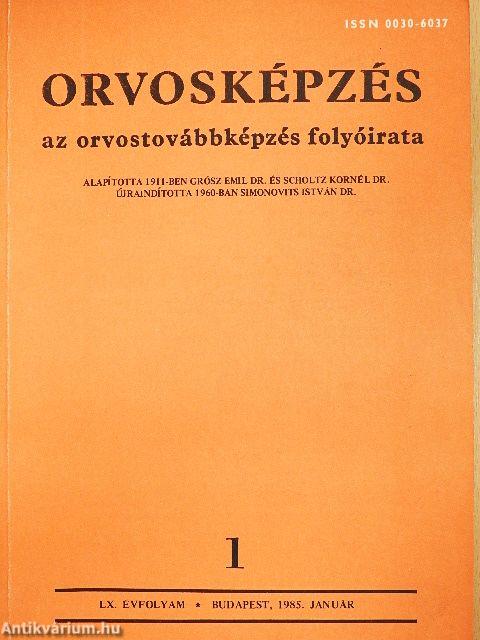 Orvosképzés 1985. január-december