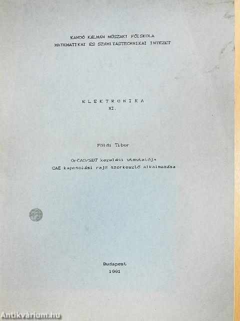 Elektronika XI.
