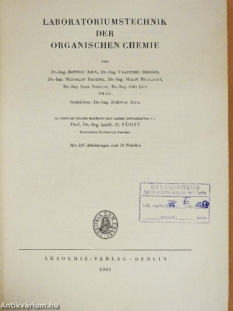 Laboratoriumstechnik der Organischen Chemie