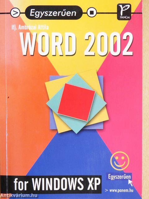 Egyszerűen Word 2002 for Windows XP