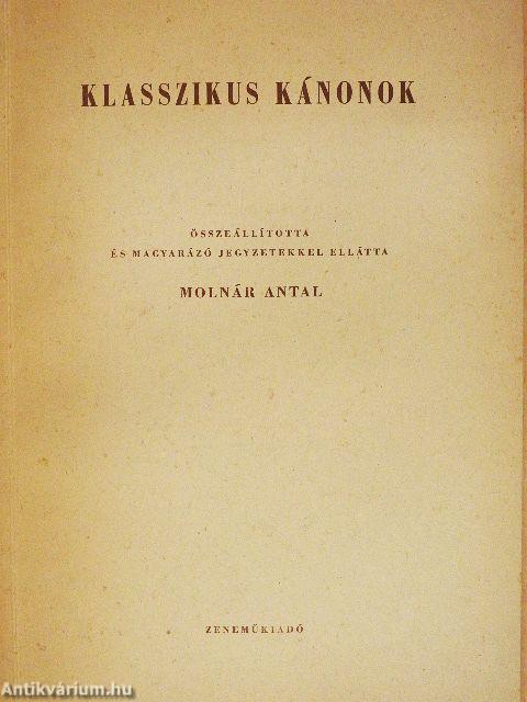Klasszikus kánonok