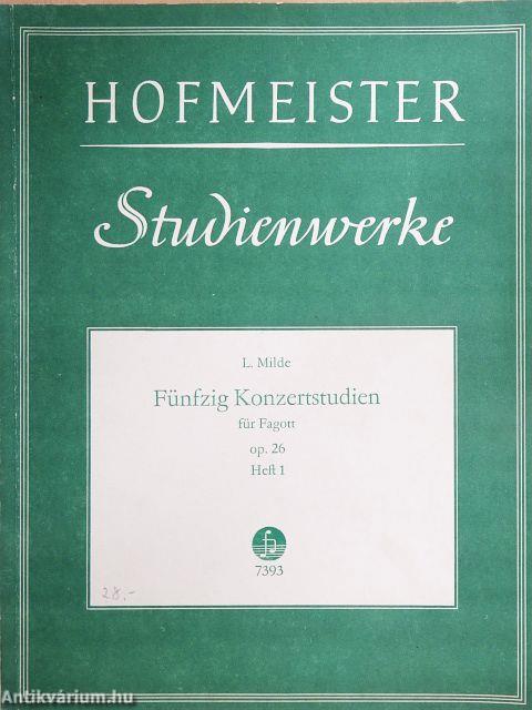 Fünfzig Konzert-Studien für Fagott 1.