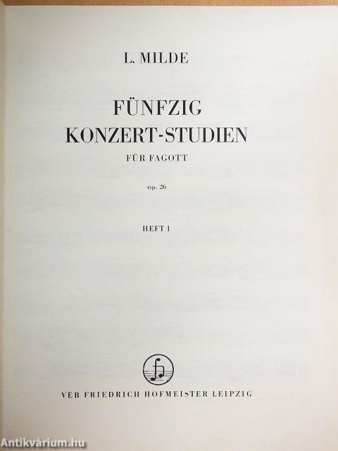 Fünfzig Konzert-Studien für Fagott 1.