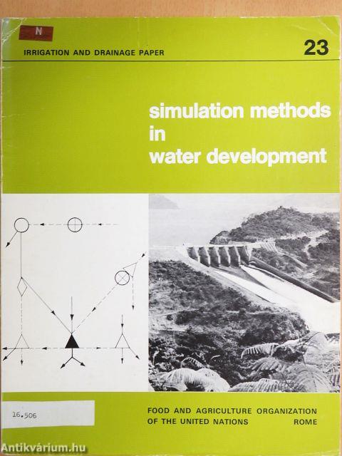 Simulation methods in water development
