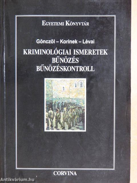 Kriminológiai ismeretek 