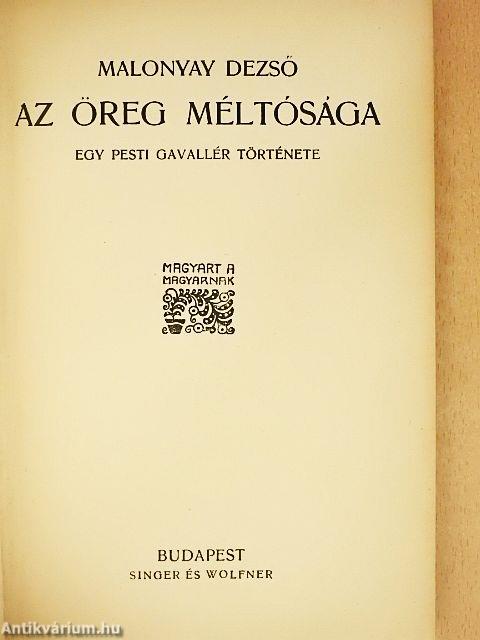Az öreg méltósága