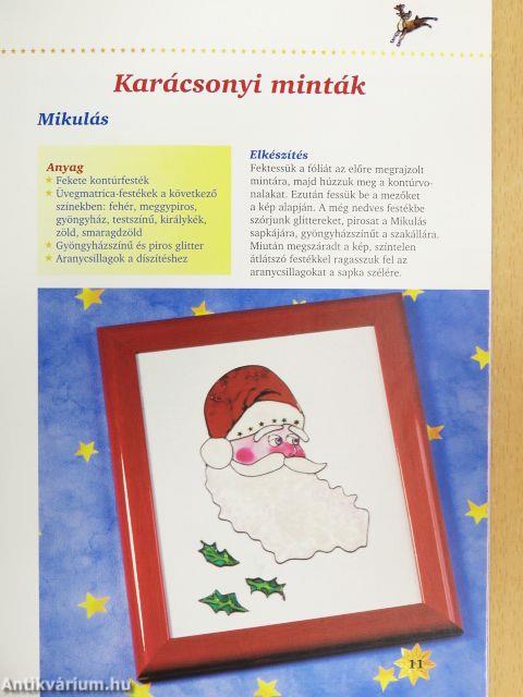 Üvegfestés - Karácsonyi minták