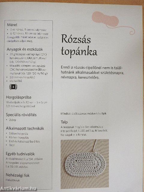 Horgolt kiscipők