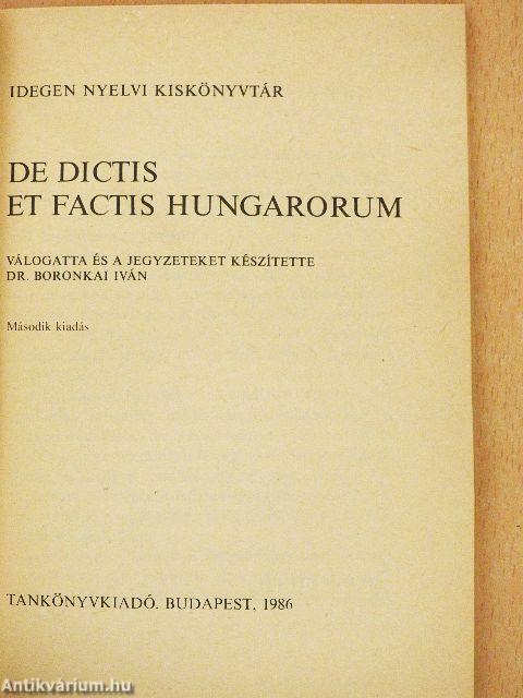 De dictis et factis Hungarorum