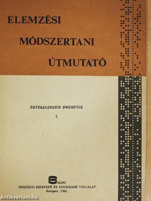 Elemzési módszertani útmutató
