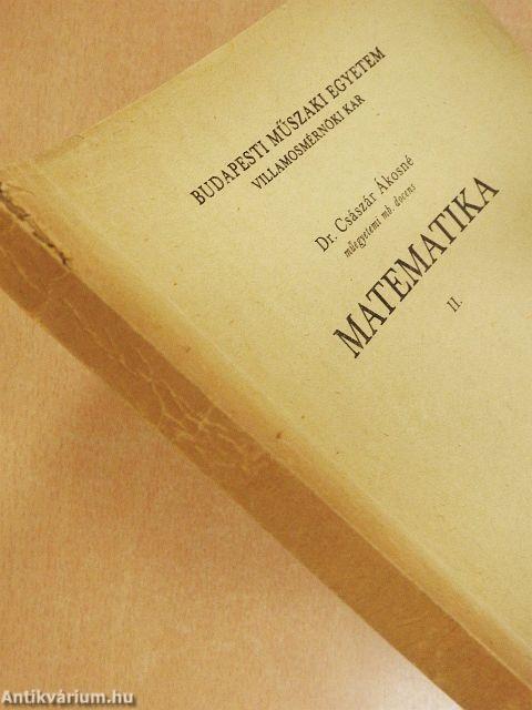 Matematika II.
