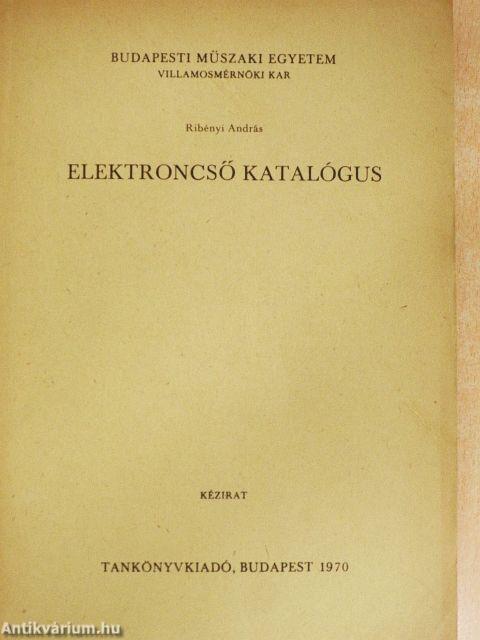 Elektroncső katalógus