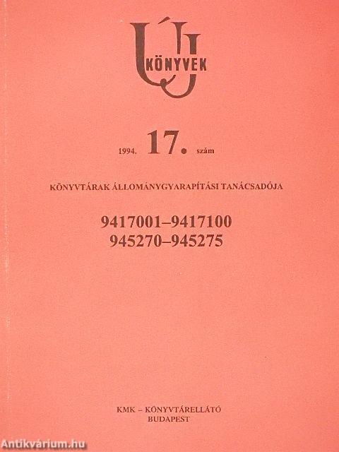 Új könyvek 1994/17.