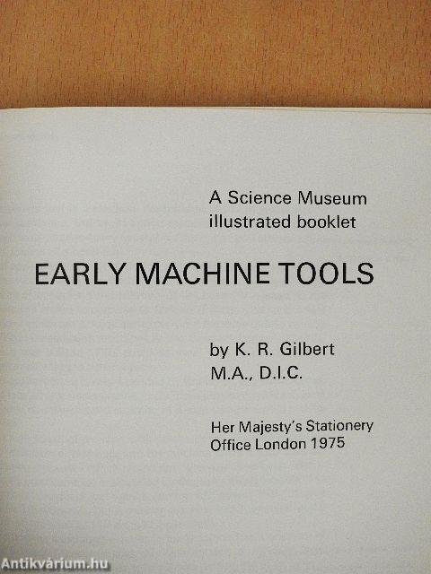 Early Machine Tools