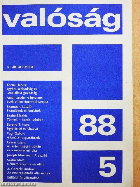 Valóság 1988. május