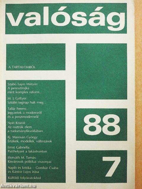 Valóság 1988. július
