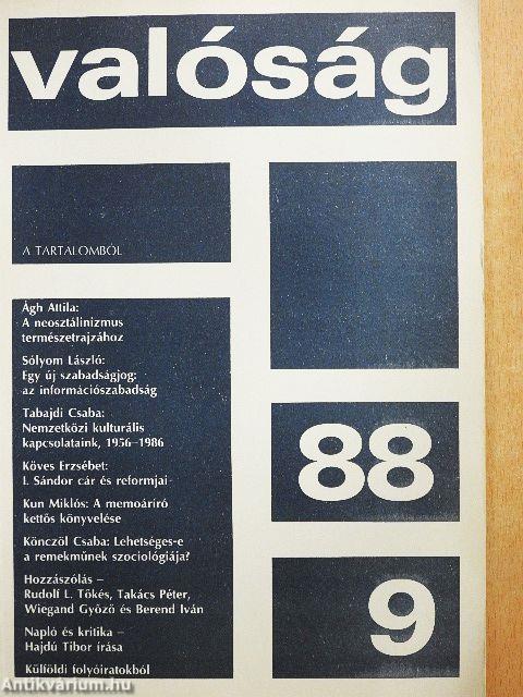 Valóság 1988. szeptember