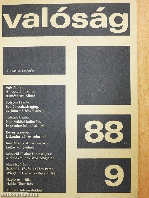 Valóság 1988. szeptember