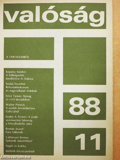 Valóság 1988. november