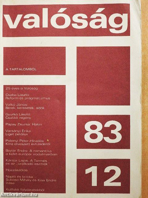 Valóság 1983. december