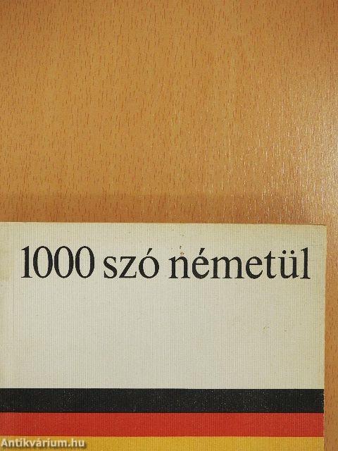 1000 szó németül