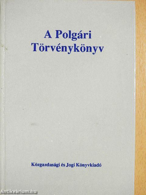 A Polgári Törvénykönyv
